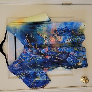 Summer top, 3X fits more like 1X. Multi Colors. Bought on Amazon.